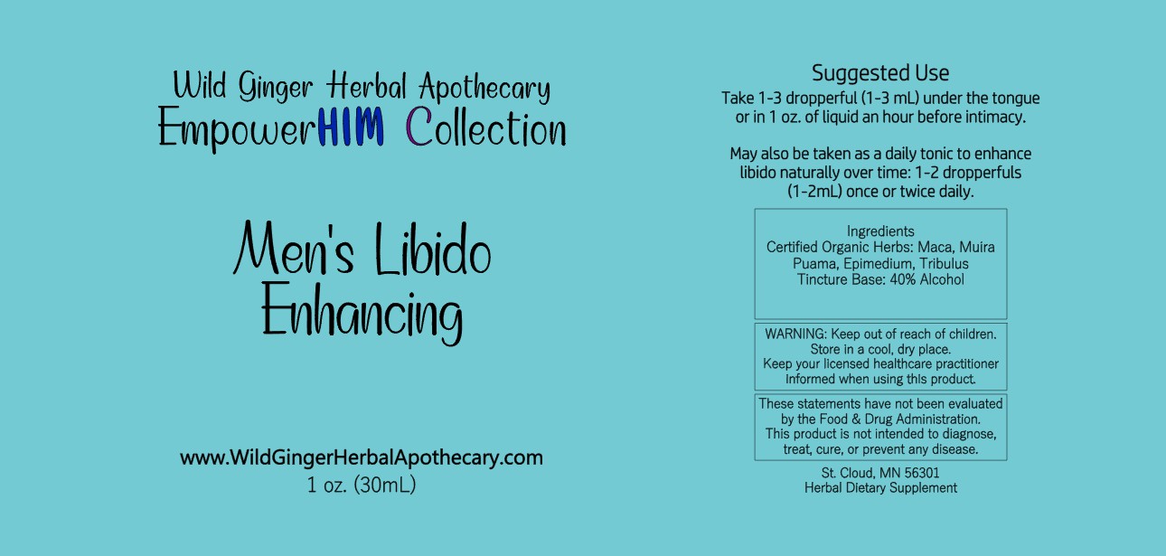 Product Label picture detailing that it is from Wild Ginger Herbal Apothecary, and which collection it belongs to and what the product name and ingredients are.